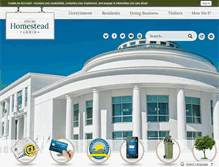 Tablet Screenshot of cityofhomestead.com